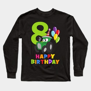 8th Birthday Party 8 Year Old Eight Years Long Sleeve T-Shirt